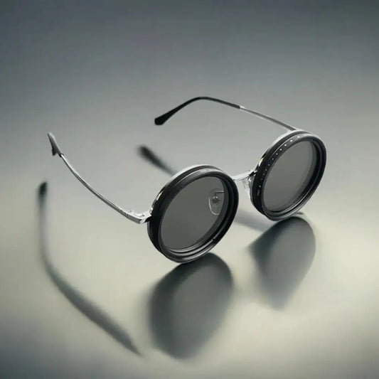 Adjustable Vision Glasses 1-9 Gears Rounded Polarized Glasses