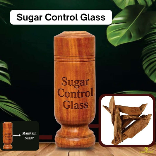 Vijaysar Wood Glass for Diabetes & Sugar Control | Natural Vijaysar wooden tumbler for Diabetic Patients