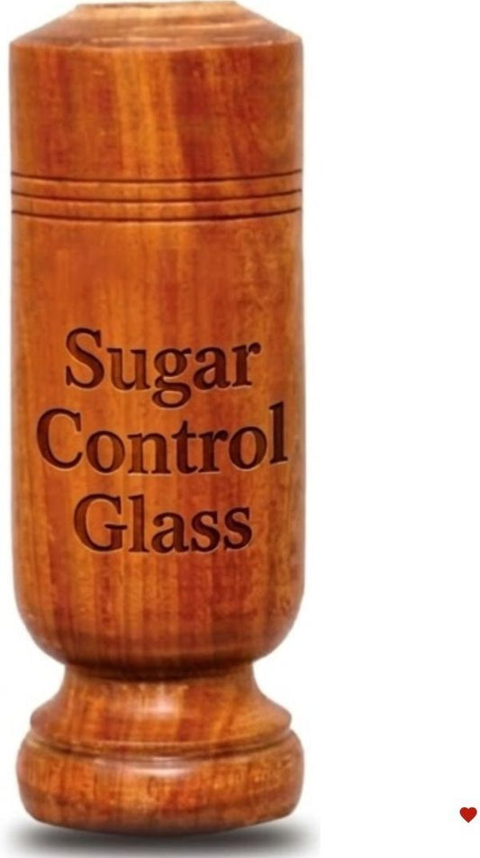 Vijaysar Wood Glass for Diabetes & Sugar Control | Natural Vijaysar wooden tumbler for Diabetic Patients
